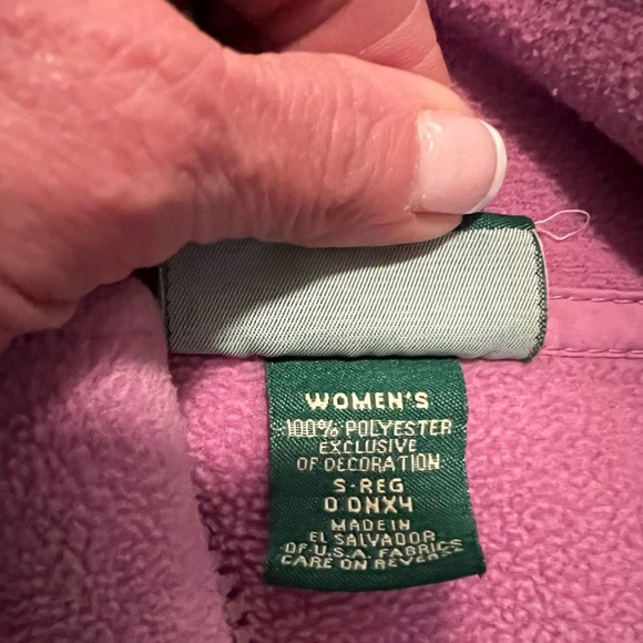 L.L. Bean Fleece Woman’s Zipper Front Vest-Small - Picture 4 of 8